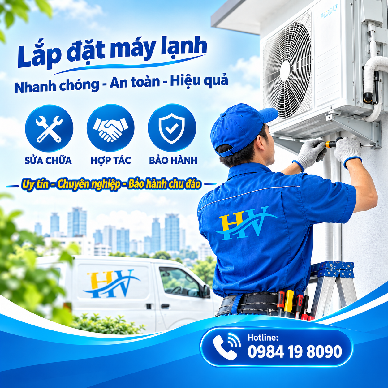 Dịch vụ lắp đặt máy lạnh giá rẻ tại Thuận An Bình Dương uy tín