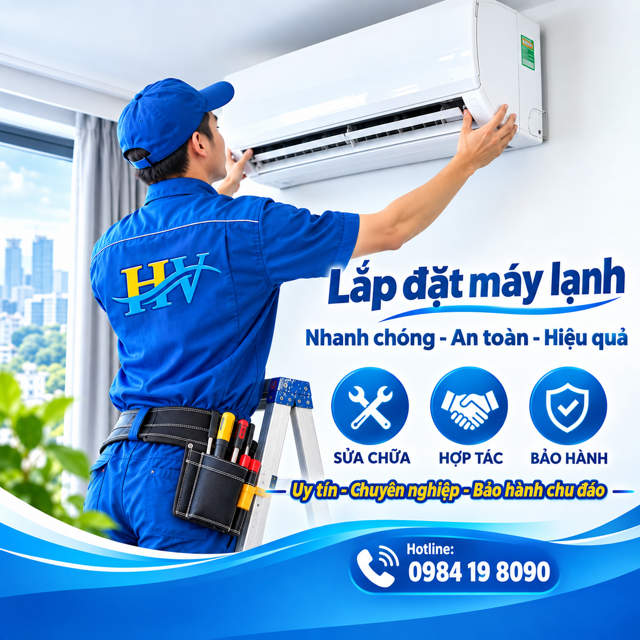 Dịch vụ lắp đặt máy lạnh giá rẻ tại Thuận An Bình Dương