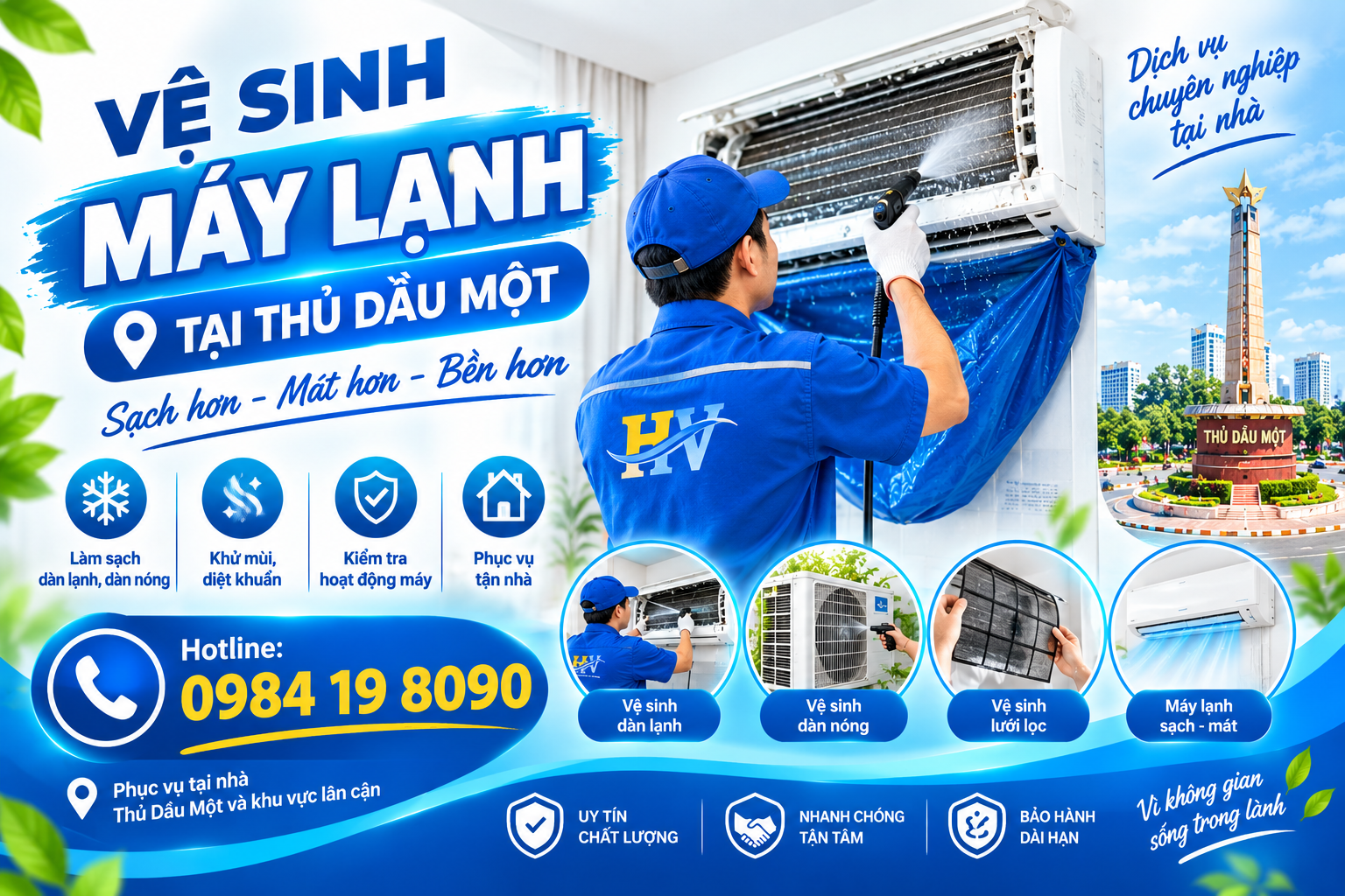 vệ sinh máy lạnh thủ dầu một giá rẻ